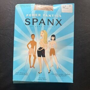 Spanx Power Panties Bare Shaper Performance Underwear‎ Size E Nude A41687 NEW